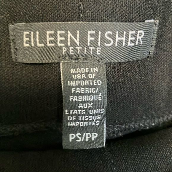 Eileen Fisher Straight cigarette Black Pants - Picture 2 of 4
